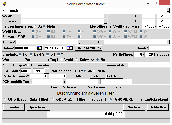 Filterdialog