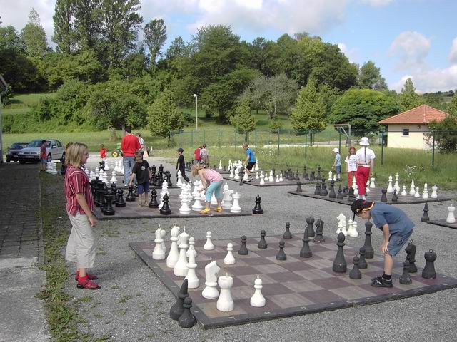 „Bei dem schönen Wetter machte das Spielen an den großen Brettern doppelt Spass“