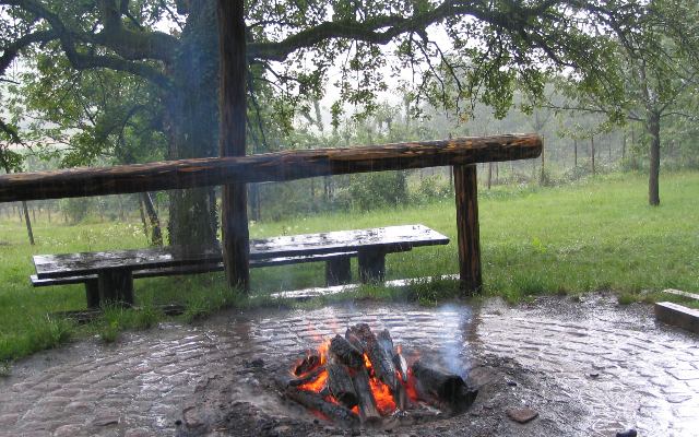 „Der starke Regen konnte dem Feuer nichts mehr anhaben.“