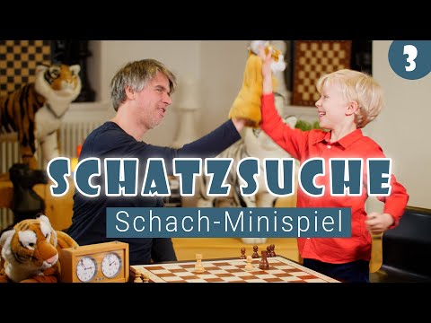 Vorschaubild: Schatzsuche mit Sebastian & Frederik | Schach-Minispiel zu Turm, Läufer & Dame