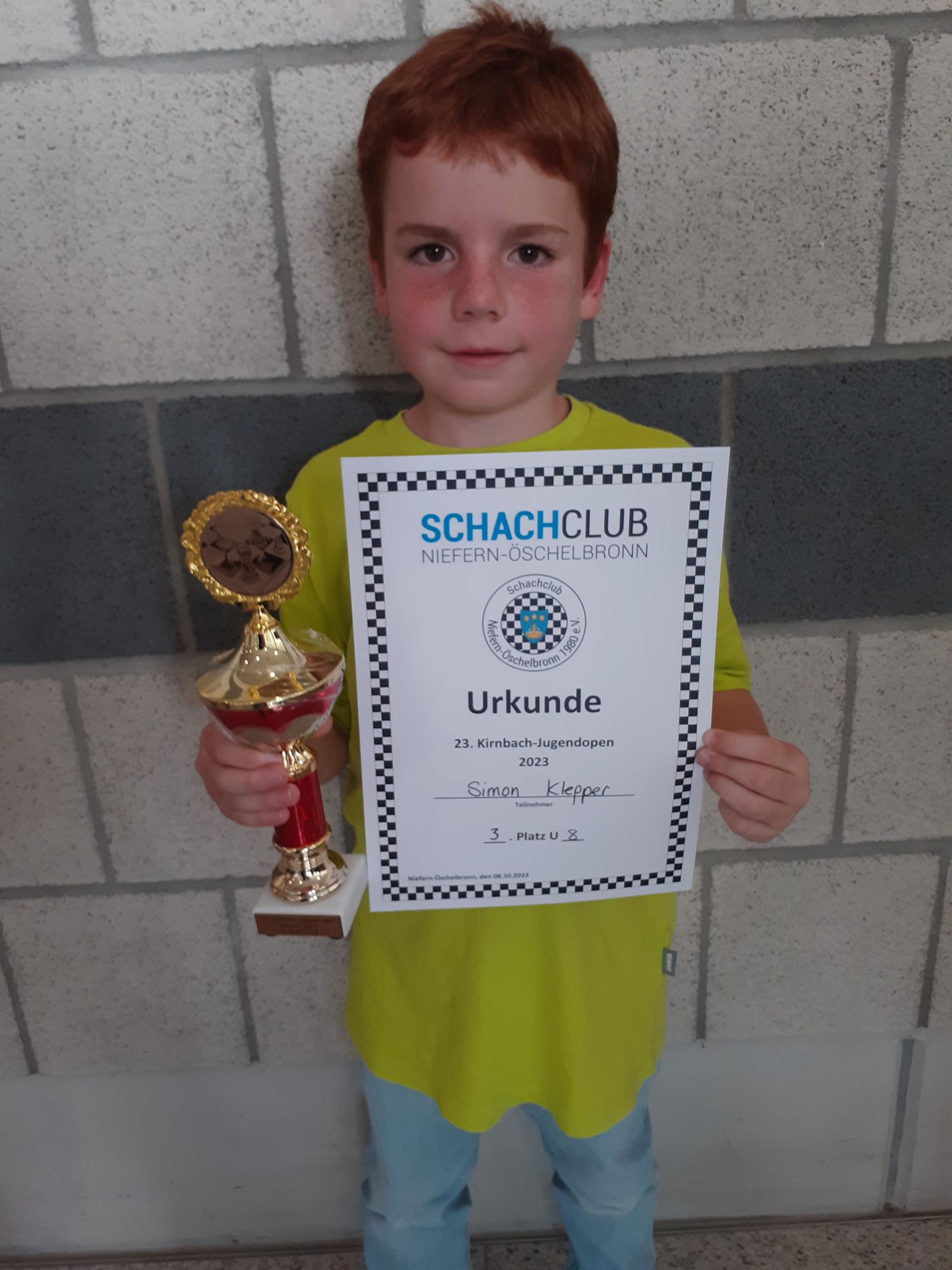 Simon Klepper, 3. Platz U8:Simon Klepper, 3. Platz U8
